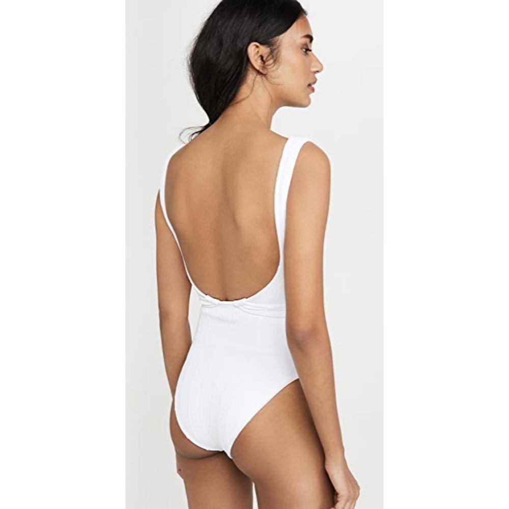 Hunza G Solitaire Swimsuit White Nile One Piece OS - Picture 3 of 9